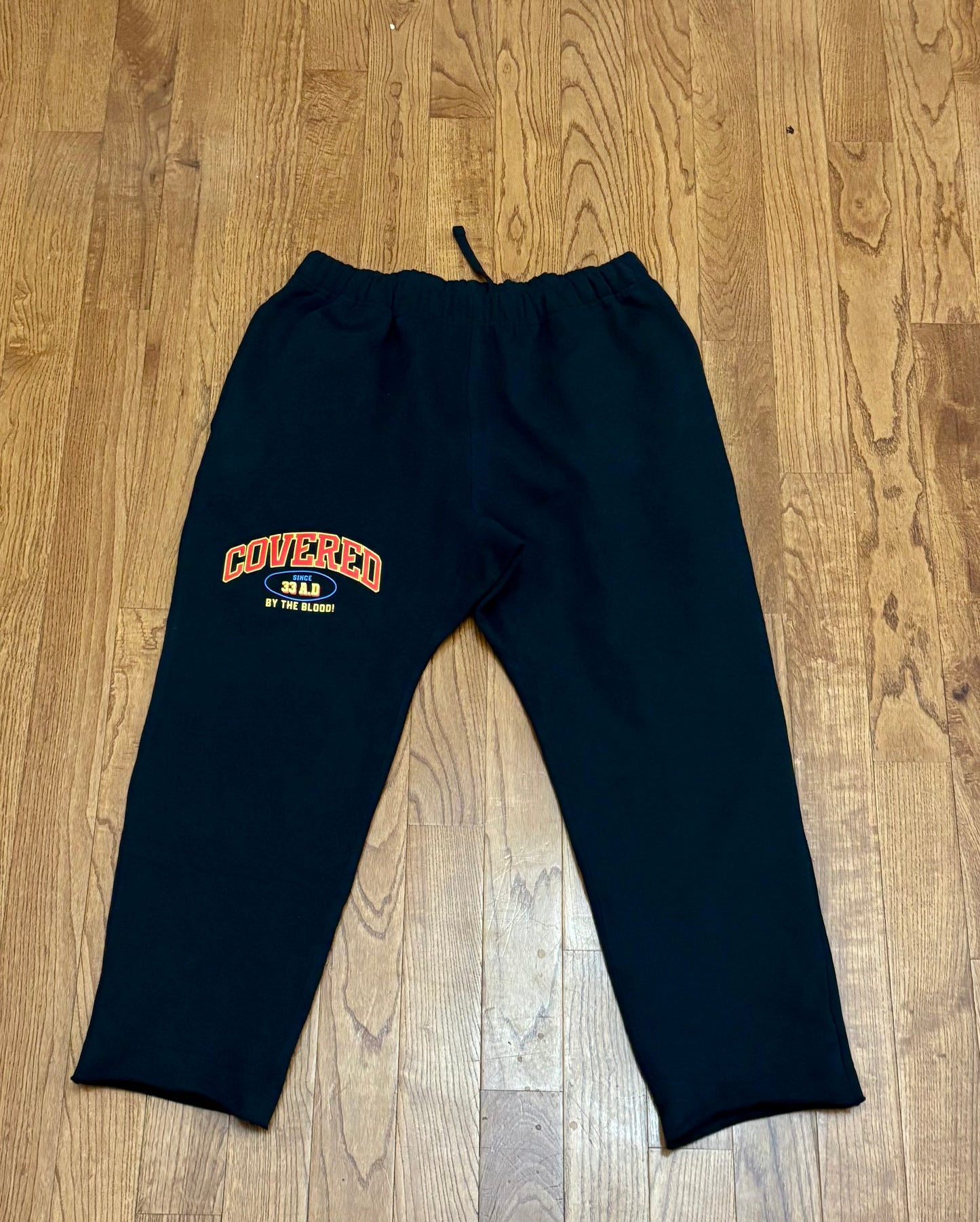 Covered sweatpants